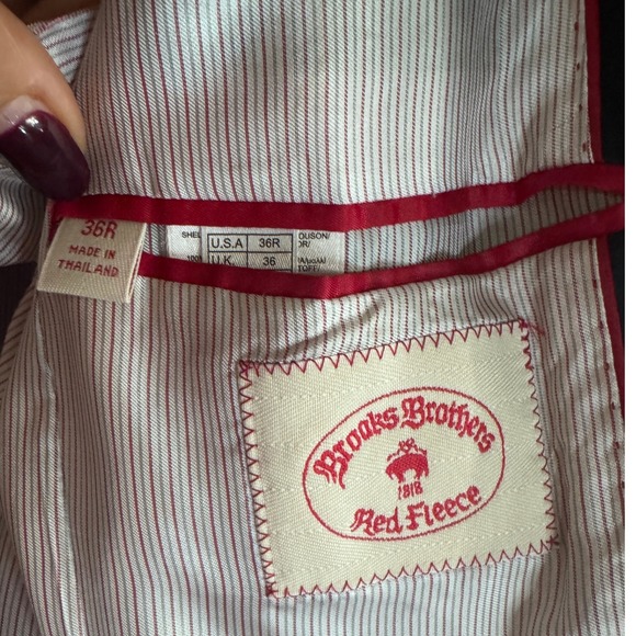 Brooks Brothers Mens Red Fleece Marzotto 36R Wool Blazer Sport Coat Dapper Ivy - Picture 4 of 13